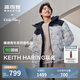 波司登冬季羽絨服KH聯(lián)名男女情侶款運動連帽新國標(biāo)90絨學(xué)生外套