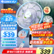 格力（GREE）電風(fēng)扇直流變頻落地扇雙層14葉大風(fēng)力智能遙控家用風(fēng)扇落地扇一級能效輕音純銅電機 16寸雙層仿生蝴蝶扇22檔