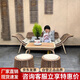 紫葉（ziye）陽臺(tái)躺椅室內(nèi)新中式懶人藤椅沙發(fā)臥室日式桌椅現(xiàn)代簡約休閑沙發(fā)椅