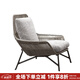 御藤美家（ROYAL RATTAN）戶外藤椅藤編創(chuàng)意家具北歐現(xiàn)代陽(yáng)臺(tái)單人沙發(fā)椅庭院花園休閑編藤椅 單椅(灰色)