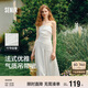 森馬（Semir）連衣裙女簡(jiǎn)約度假風(fēng)吊帶裙2025夏法式收腰高級(jí)感長(zhǎng)裙107425114040