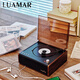 LUAMAR柏林之聲音響禮物CD機(jī)播放機(jī)復(fù)古一體式藍(lán)牙智能降噪播放多功能桌面音箱七夕節(jié) 胡桃色