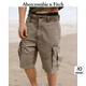 ABERCROMBIE & FITCH【復(fù)古工裝風(fēng)】男裝25夏新款baggy大口袋五分短褲KI128-5117 淺棕色 28 W (170/72A)