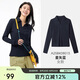 駱駝（CAMEL）【UPF1000+】戶外速干POLO女打底衫春長袖V領(lǐng)涼感透氣防曬T恤 2XL