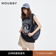 moussy 2025夏季新品美式街頭摩天輪LOGO無(wú)袖T恤女028ISZ90-0861 020黑色 均碼