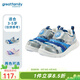 歌瑞家（greatfamily）兒童鞋子2024冬季新款幼兒寶寶毛毛蟲(chóng)休閑鞋運(yùn)動(dòng)鞋抗菌鞋墊樂(lè)友 男款【淺變藍(lán)/灰色】 18