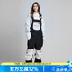 DOOK SNOW新款滑雪背帶褲防水耐磨單板滑雪服連體女男滑雪褲滑雪裝備保暖 黑色（女） M （120-140斤）