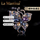 La Martina蝴蝶胸針高檔女西裝大衣裝飾品開(kāi)衫扣個(gè)性胸花別針生日禮物 魅影色