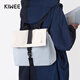 KIWEE未行13寸雙肩包女學(xué)院通勤百搭簡(jiǎn)約斜挎單肩電腦背包森系小書(shū)包 云頂色13英寸 13英寸