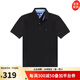 Tommy Hilfiger湯米 希爾費格男士POLO衫短袖 棉質(zhì)商務(wù)休閑運動(dòng)上衣Z 7803120-078黑色【偏大1碼】 L
