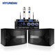 HYUNDAI現代A-350會(huì )議客廳音響卡拉OK機唱歌設備家庭KTV音響套裝無(wú)線(xiàn)藍牙家用功放重低音 10寸標準版+H-500