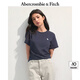 ABERCROMBIE & FITCH【百搭純色】女裝25夏季經(jīng)典小麋鹿修身圓領(lǐng)短袖T恤KI139-5759 海軍藍 S (165/92A)