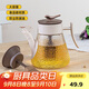 貝瑟斯油壺防漏嘴不掛油廚房油壺自動開合油刷一體調(diào)料瓶玻璃油壺800ml
