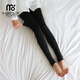 莫代爾打底褲女加厚加絨肉色外穿顯瘦褲襪春秋冬季光腿神器大碼黑色 【黑色踩腳】 均碼 320g 超厚款 80-150斤
