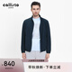 callisto卡利斯特春秋薄款立領(lǐng)夾克男士商務(wù)休閑輕便外套舒適透氣上班通勤 藏青色 【功能面料 防潑水】 L (50碼）