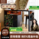 博高宜木伸縮吧臺柜法式復古客廳沙發(fā)邊柜中古風家用實木隔斷吧臺 【原創(chuàng)設計】挪威森林伸縮吧臺 【FAS進口白蠟木】