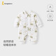 童泰（TONGTAI）嬰兒連體秋冬寶寶夾棉衣服兒童對(duì)開(kāi)爬服TS43D210-DS綠色73cm