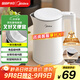 美的（Midea）電熱水壺煮水壺家用小型電燒水壺 0涂層食品級304不銹鋼雙層防燙無(wú)縫內膽1.5升容量 1566