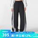 阿迪達斯 （adidas）褲子女褲 2025夏季新款運動(dòng)褲寬松香蕉褲三條紋梭織彎刀褲長(cháng)褲 KB5224 M