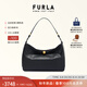 芙拉（FURLA）【禮物】SFERA SOFT牛皮大號女士上班通勤大容量單肩包腋下包 黑色