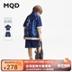 馬騎頓（MQD）MQD童裝男童牛仔套裝2025夏季新款兒童涼感短袖襯衫短褲兩件套潮 原牛仔色 160