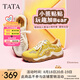 他她（TATA）黃油小熊聯(lián)名休閑厚底板鞋女阿甘德訓(xùn)鞋2025新款 灰/黃 38