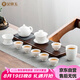 金鑲玉茶具套裝茶壺茶杯蓋碗羊脂玉白瓷陶瓷送禮盒高檔家用 清香雅韻 