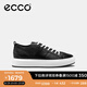 愛步（ECCO）休閑板鞋男 潮流厚底復(fù)古增高男鞋牛皮七夕禮物 街頭ACE856814 黑色85681451052 40 建議選購大一碼