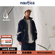 nautica white sail白帆×Cityboy 日系中性防輕潑水拼接雙面穿立領(lǐng)厚外套棉服JW4436 藏青色41C L