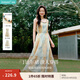 茵曼度假風(fēng)歐若風(fēng)無袖連衣裙2025夏季女裝新品純色寬松氣質(zhì)長裙子 五彩斑斕 M