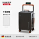 朗客德國復(fù)古行李箱20寸鋁框?qū)捓瓧U箱男商務(wù)登機(jī)箱女結(jié)實(shí)耐用PC旅行箱 槍灰色 （德國品質(zhì)+配件終身質(zhì)保+雙充電口） 20英寸 登機(jī)箱丨適合5-7天旅行