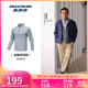斯凱奇（Skechers）2025秋季男款防曬速干涼感清涼運(yùn)動(dòng)長袖P425M143