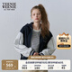 Teenie Weenie小熊連帽棒球服夾克外套寬松小個(gè)子春裝簡(jiǎn)約休閑女 藏青色 S (160)