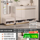 CATHYLOUTTE德國品牌輕奢入戶(hù)鞋柜家用門(mén)口現代簡(jiǎn)約鞋架高端亮光烤漆玄關(guān)柜 【升級落地款】160長(cháng)鞋柜+50鞋凳 送貨上門(mén)+免費安裝