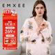 嫚熙（EMXEE）唐藝昕同款孕婦睡衣秋冬產(chǎn)后加厚月子服半邊絨哺乳孕期家居服