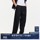 杰克·瓊斯（JACK&JONES）25年男裝夏季休閑褲男潮流簡(jiǎn)約寬松直筒褲輕便彈力男褲薄款褲子 E40黑色 常規(guī) 31 175