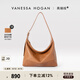VANESSA HOGAN【張雅欽同款】VH女包欣冉hobo包頭層植鞣牛皮斜挎單肩包七夕禮物 可可紅棕-中號+綠野仙蹤禮盒