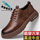 星頭啄木鳥(niǎo)全牛皮馬丁靴男低幫2026新款真皮皮鞋男士復古休閑工裝鞋軟底男鞋 SF8821棕色 42
