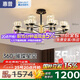 惠普輕奢led客廳大燈水晶吊燈全光譜護(hù)眼中山燈具現(xiàn)代北歐吊燈包安裝