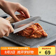 樂扣樂扣（LOCK&LOCK）抗菌防霉防滑雙面塑料家用菜板防溢砧板搟面水果切菜板黑色大號