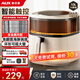 奧克斯炎烤空氣炸鍋免翻面可視家用大容量10L【金屬腔體】智能菜單不沾易洗低脂蒸汽嫩烤炸鍋烤箱
