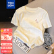 唐獅（TonLion）2025夏女圓領(lǐng)左胸圖案短袖T恤