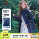 駱駝（CAMEL）沖鋒衣男[baby同款]羽絨內(nèi)膽三合一加絨保暖防風(fēng)登山服外套女 C34CR03646，黑夜藍(lán) ，中性款 L