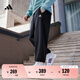 adidas休閑加絨加厚毛圈布束腳運動褲男女阿迪達斯官方輕運動   黑色   3XL