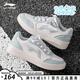 李寧（LI-NING）女鞋秋季新款白色透氣板鞋學(xué)生運動(dòng)休閑輕便舒適透氣增高小白鞋 標準白/民謠藍【店長(cháng)推薦】 【滿(mǎn)99減10】 38