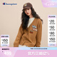 Champion冠軍2024冬季新款潮牌針織開衫復(fù)古休閑V領(lǐng)毛衣外套女士 咖啡色 M
