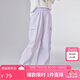笛莎童裝女童長(zhǎng)褲2025夏季中大童寬松輕薄工裝褲 淺紫 160