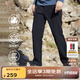 SCALER戶外軟殼褲加絨防水沖鋒褲加厚保暖防風(fēng)登山褲 曜石黑-男 XL