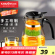 金灶（KAMJOVE）玻璃茶壺飄逸杯 泡茶壺茶道杯 花茶壺紅茶泡茶器茶水分離杯TP-757 單茶壺700ml