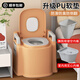 寶貝時(shí)代 【免安裝】移動(dòng)馬桶老人坐便椅坐便器孕婦馬桶老年人家用蹲坑凳 【房間+蹲廁2用】卡其+清潔禮包